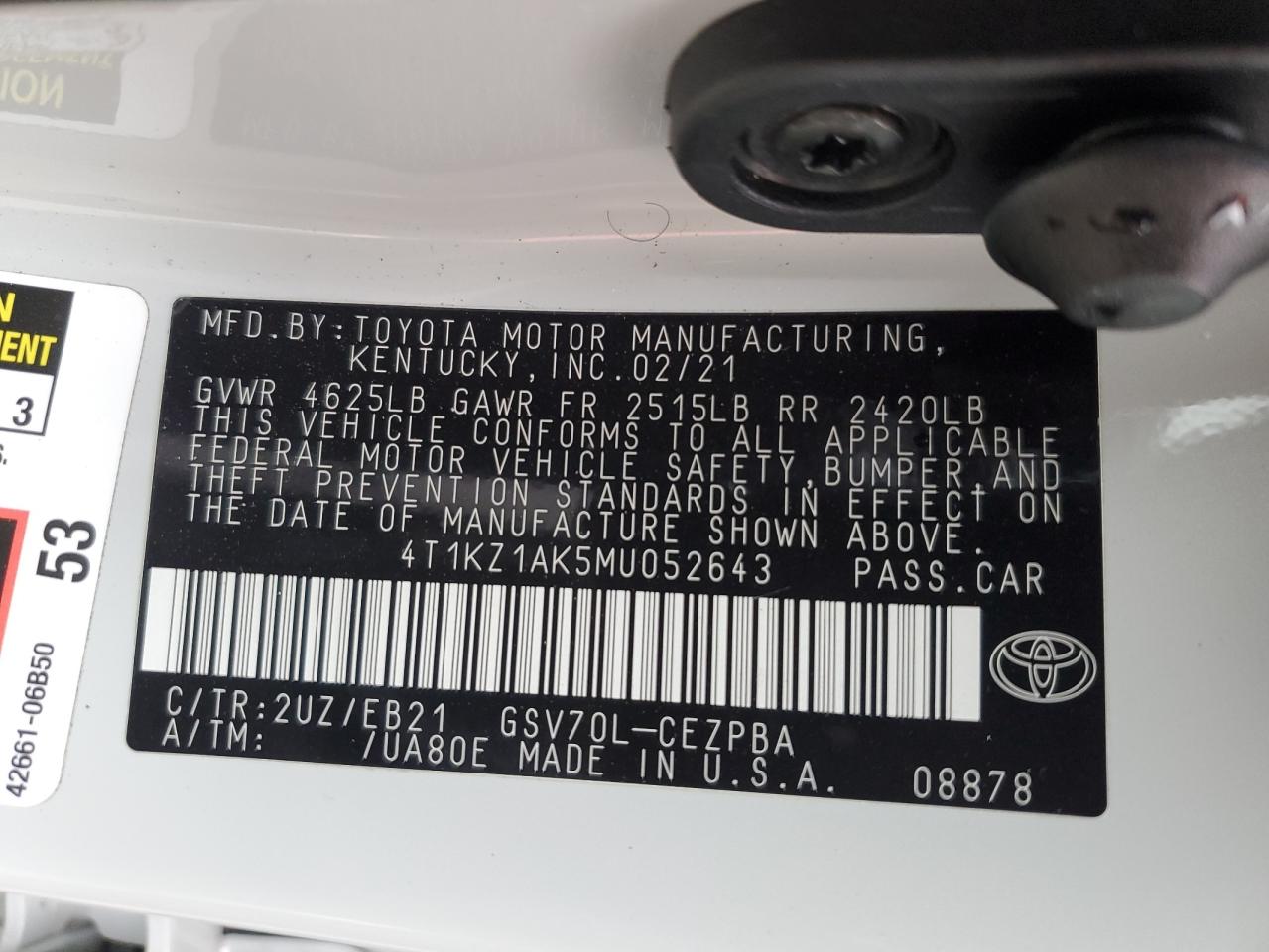 2021 Toyota Camry - Image 12