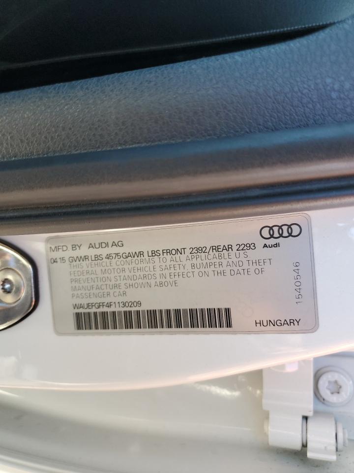 VIN WAUEFGFF4F1130209 2015 AUDI A3 no.13