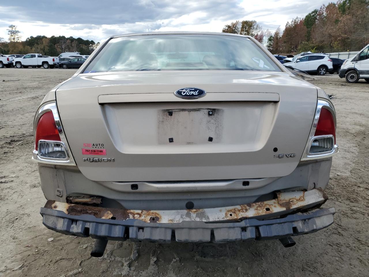 2006 Ford Fusion Se VIN: 3FAHP07186R191114 Lot: 80646374