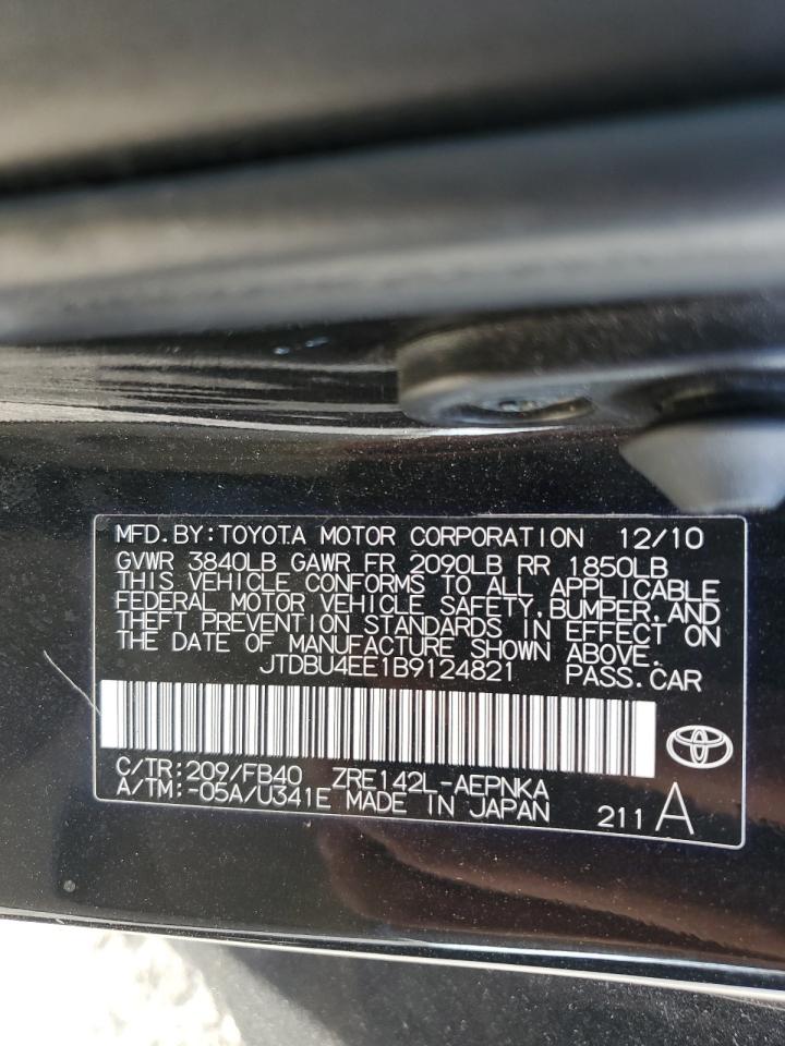 2011 Toyota Corolla Base VIN: JTDBU4EE1B9124821 Lot: 79241774