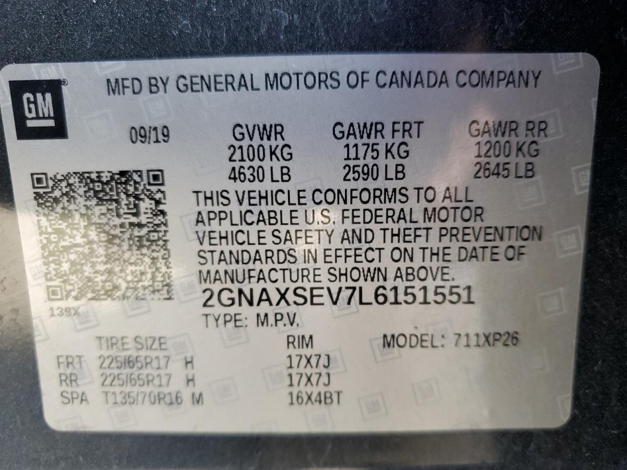 2020 Chevrolet Equinox - Image 14