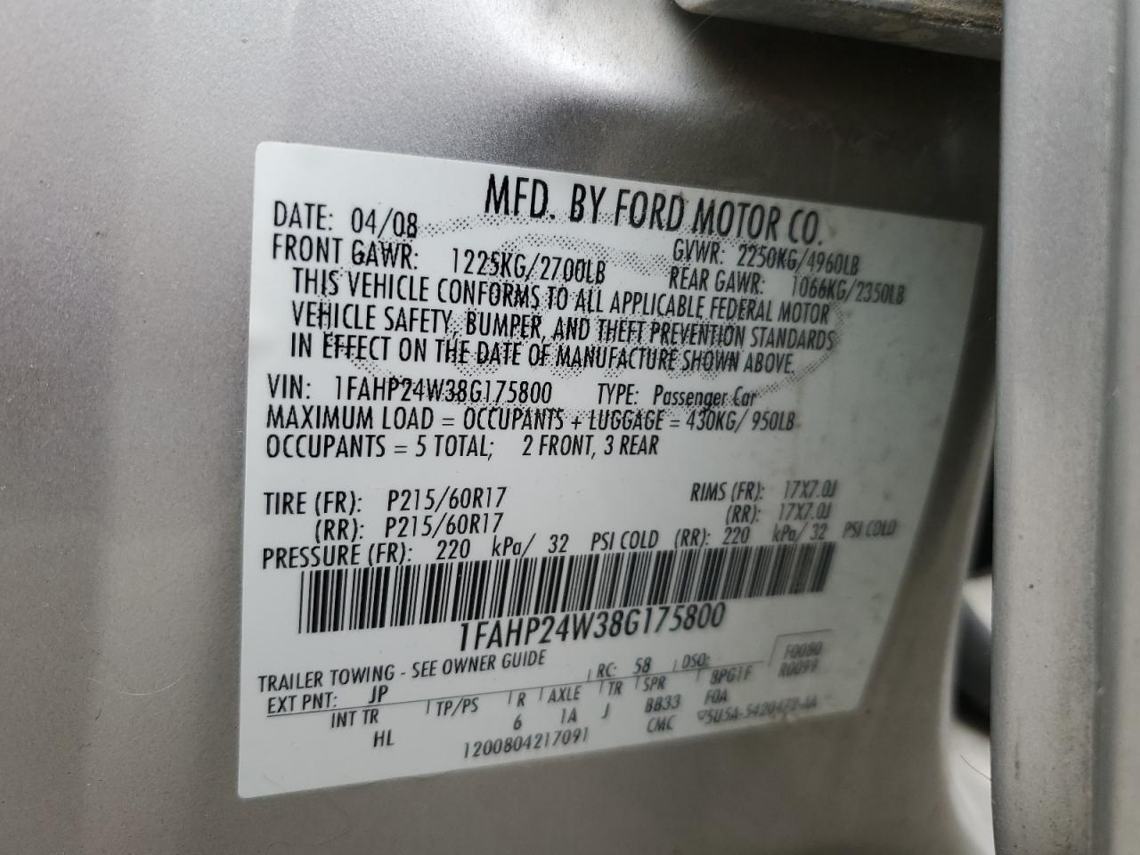 2008 Ford Taurus - Image 12