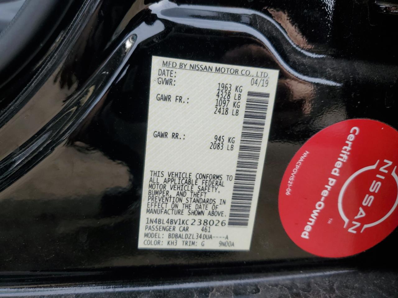 2019 Nissan Altima - Image 12