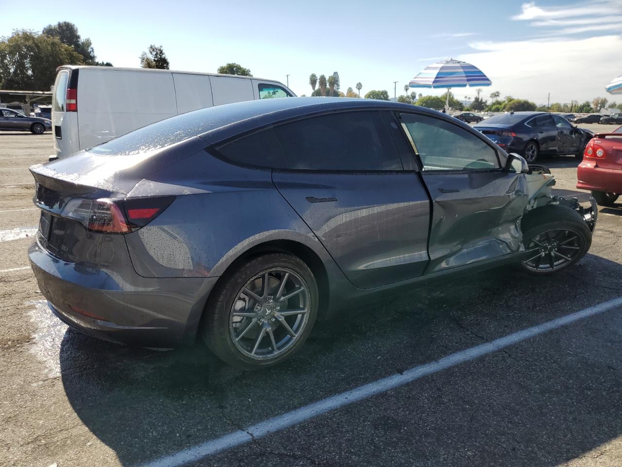 VIN 5YJ3E1EA2NF316238 2022 TESLA MODEL 3 no.3