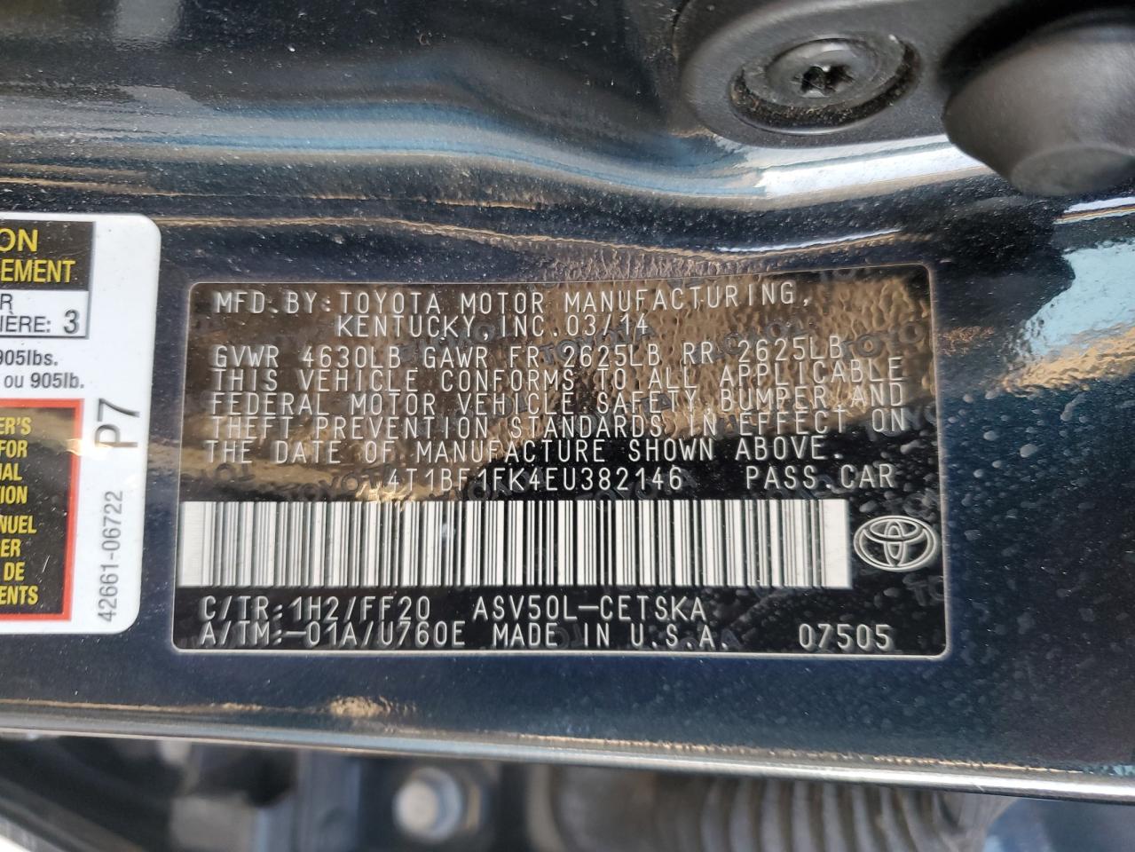 2014 Toyota Camry - Image 12