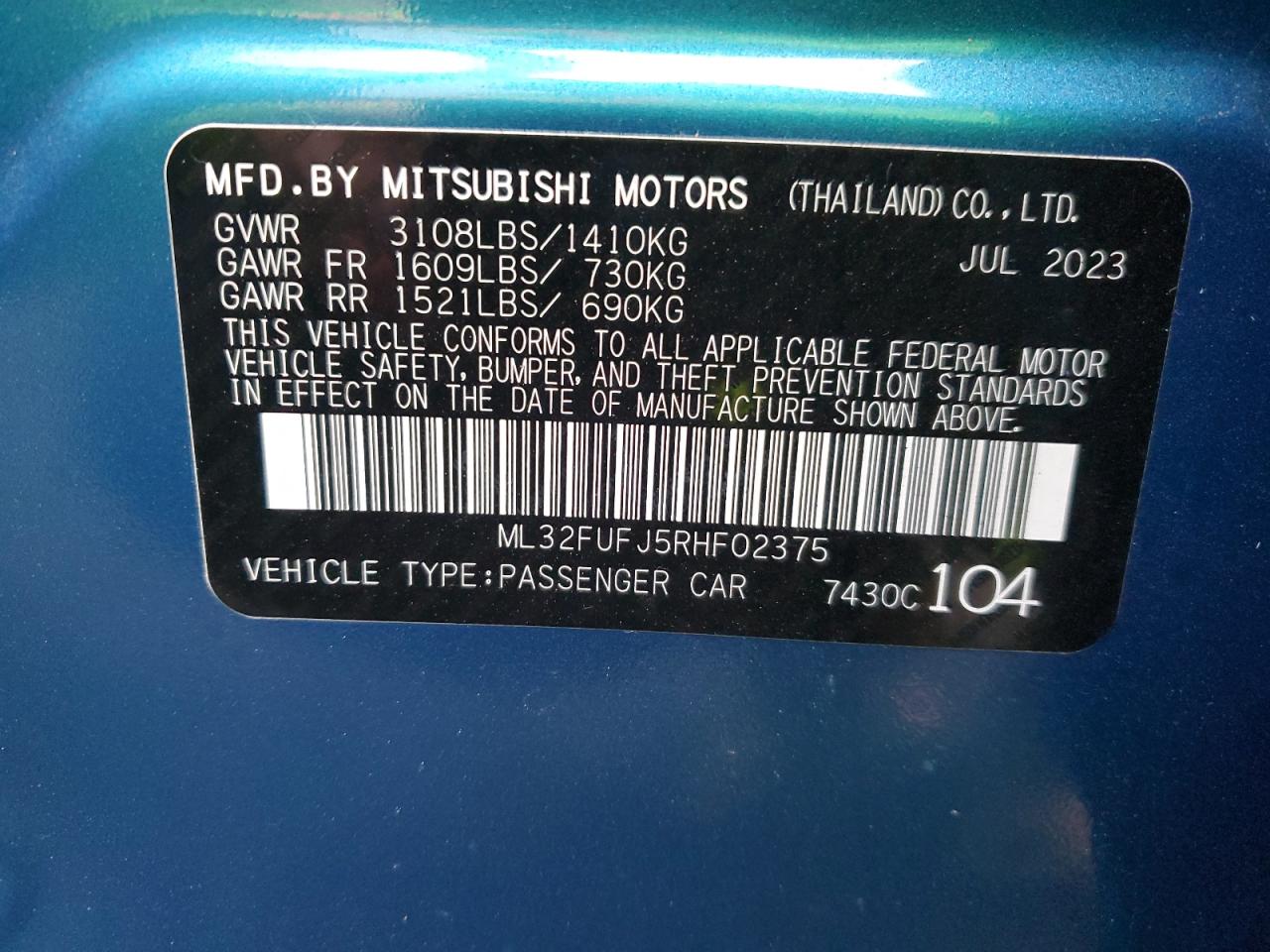 2024 Mitsubishi Mirage - Image 14