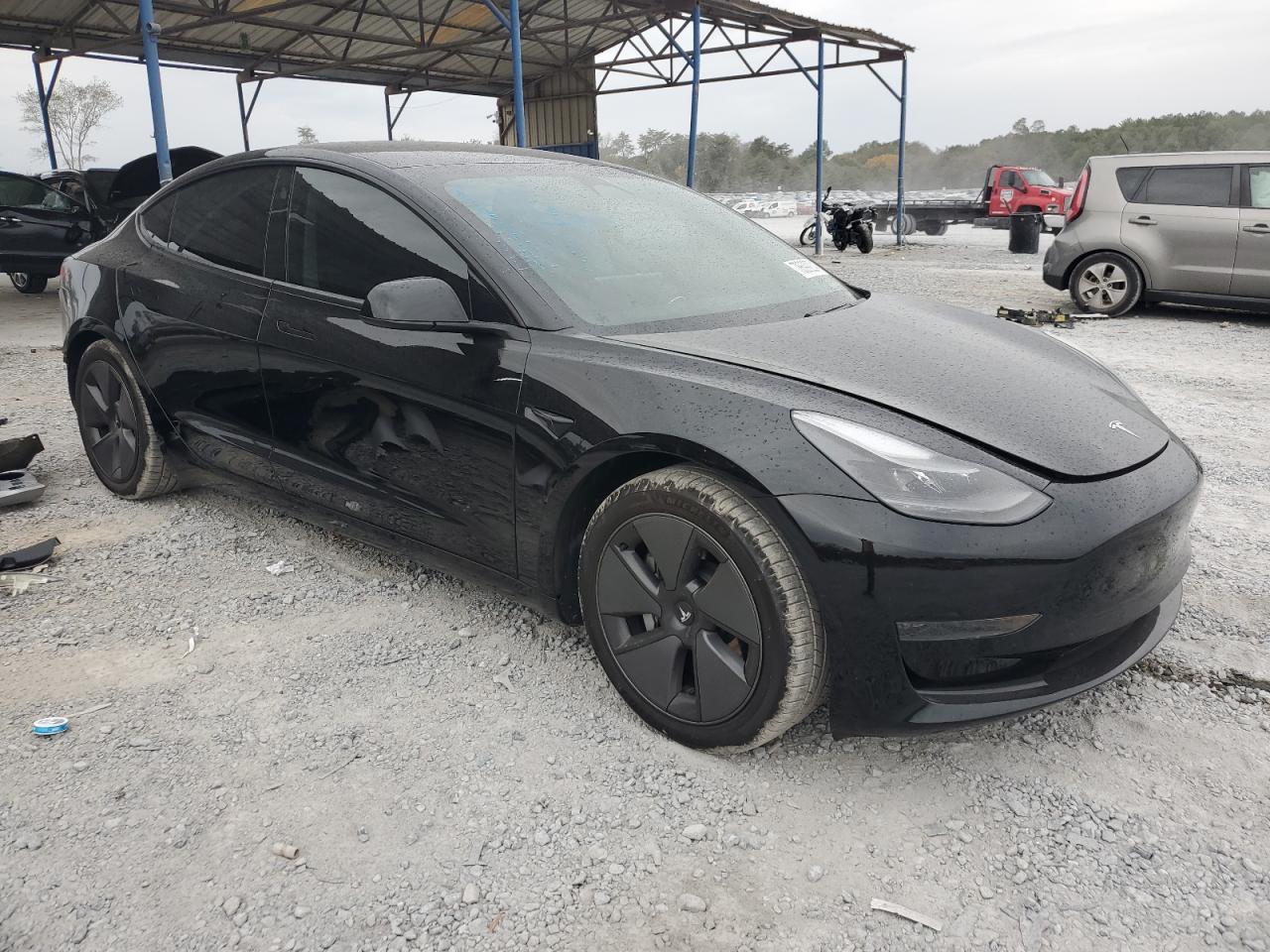 VIN 5YJ3E1EA2MF016391 2021 TESLA MODEL 3 no.4