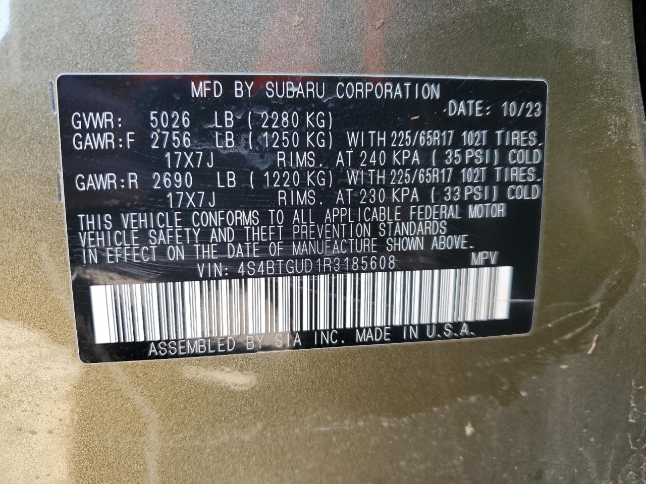 2024 Subaru Outback - Image 13