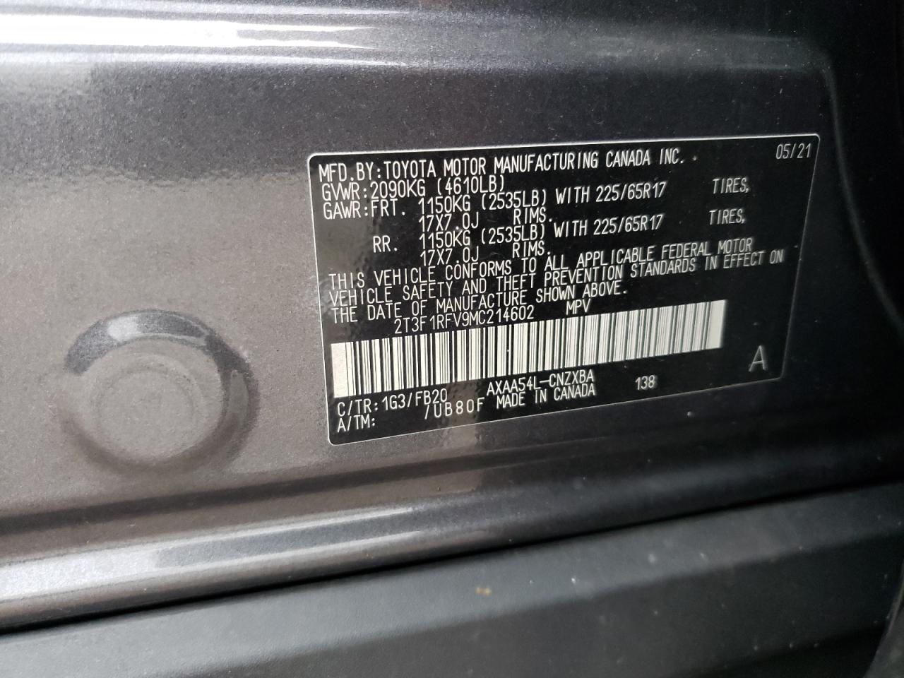 2021 Toyota RAV 4 - Image 15