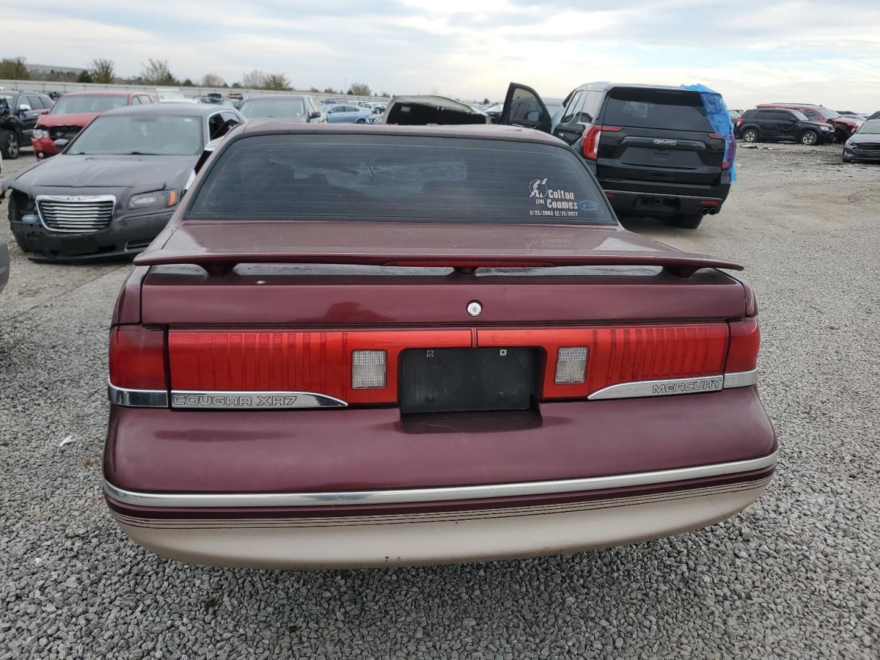 1997 Mercury Cougar Xr7 VIN: 1MELM62W6VH615553 Lot: 81075294