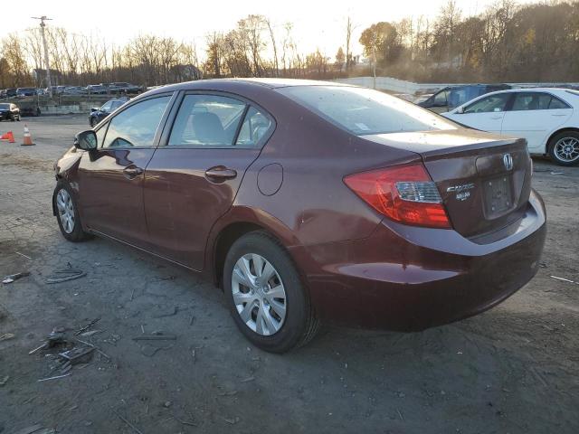  HONDA CIVIC 2012 Burgundy