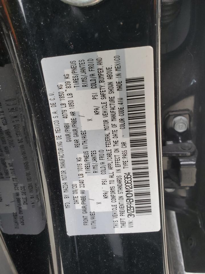 VIN 3MZBPABM0MM206364 2021 MAZDA 3 no.12