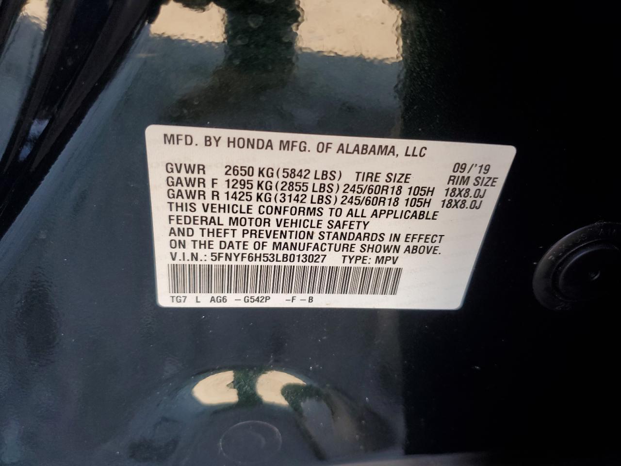 2020 Honda Pilot - Image 13