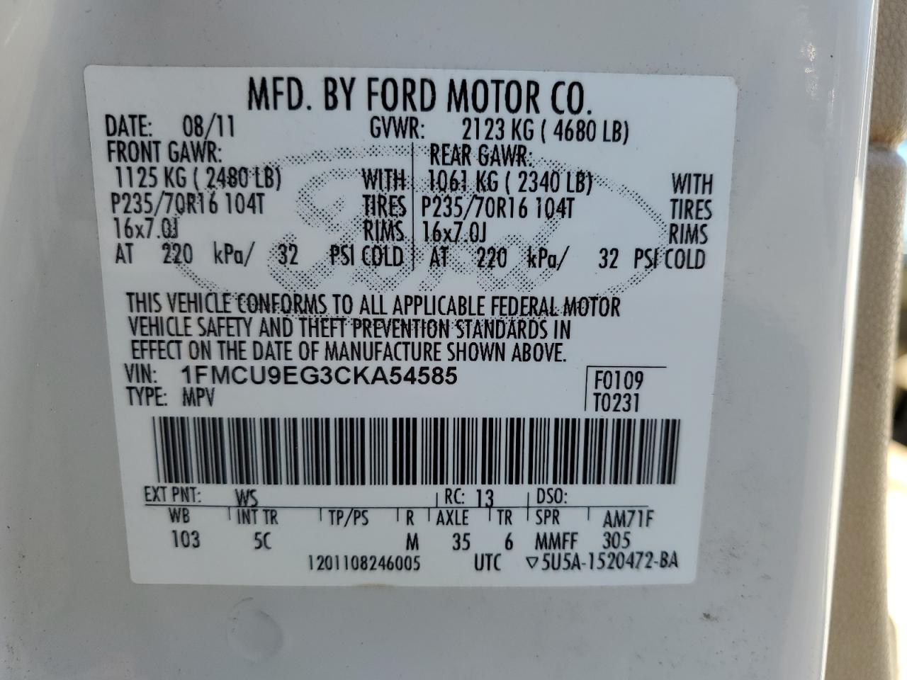 2012 Ford Escape - Image 13