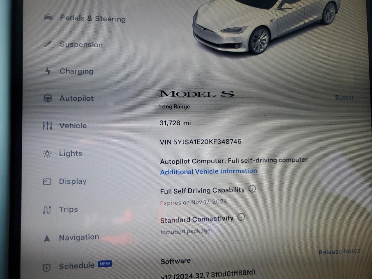 2019 Tesla Model S VIN: 5YJSA1E20KF348746 Lot: 80934594