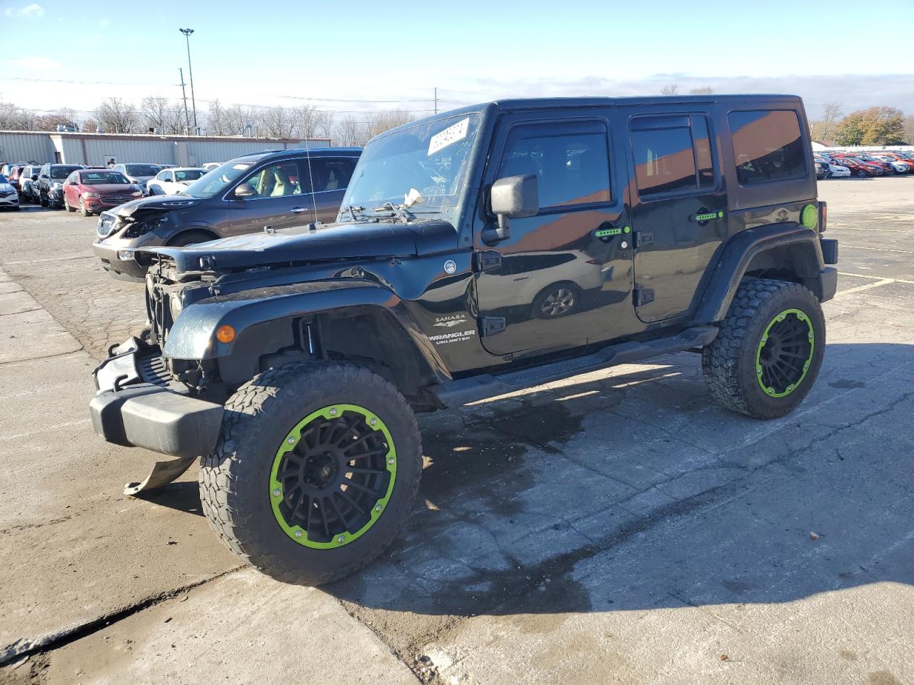 2012 Jeep Wrangler Unlimited Sahara for Sale in Fort Wayne, IN - Front End