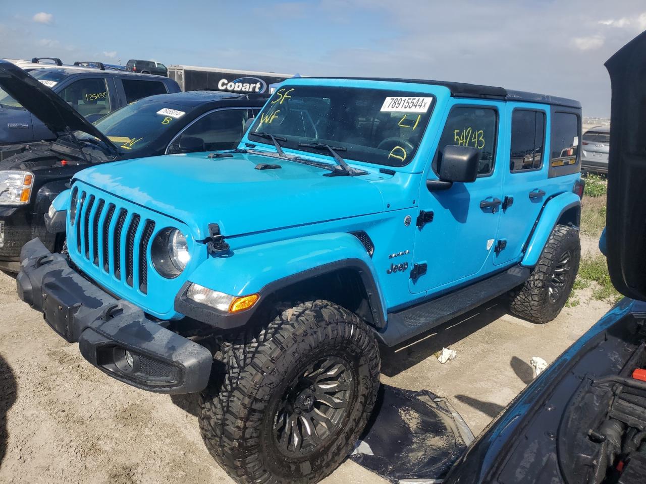 VIN 1C4HJXEN4KW592645 2019 JEEP WRANGLER no.1