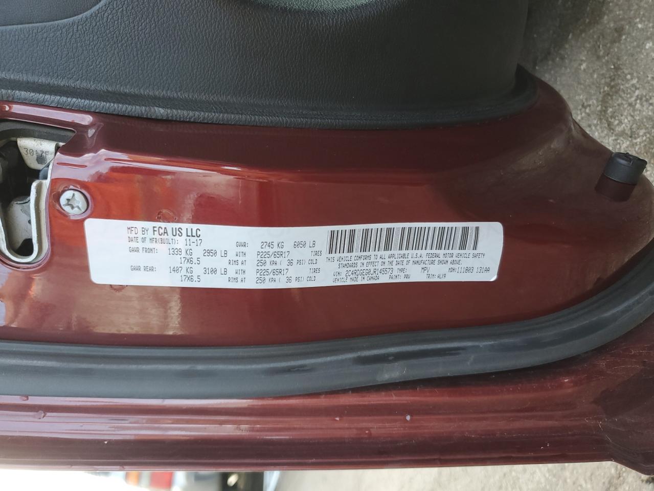 2018 Dodge Caravan - Image 13