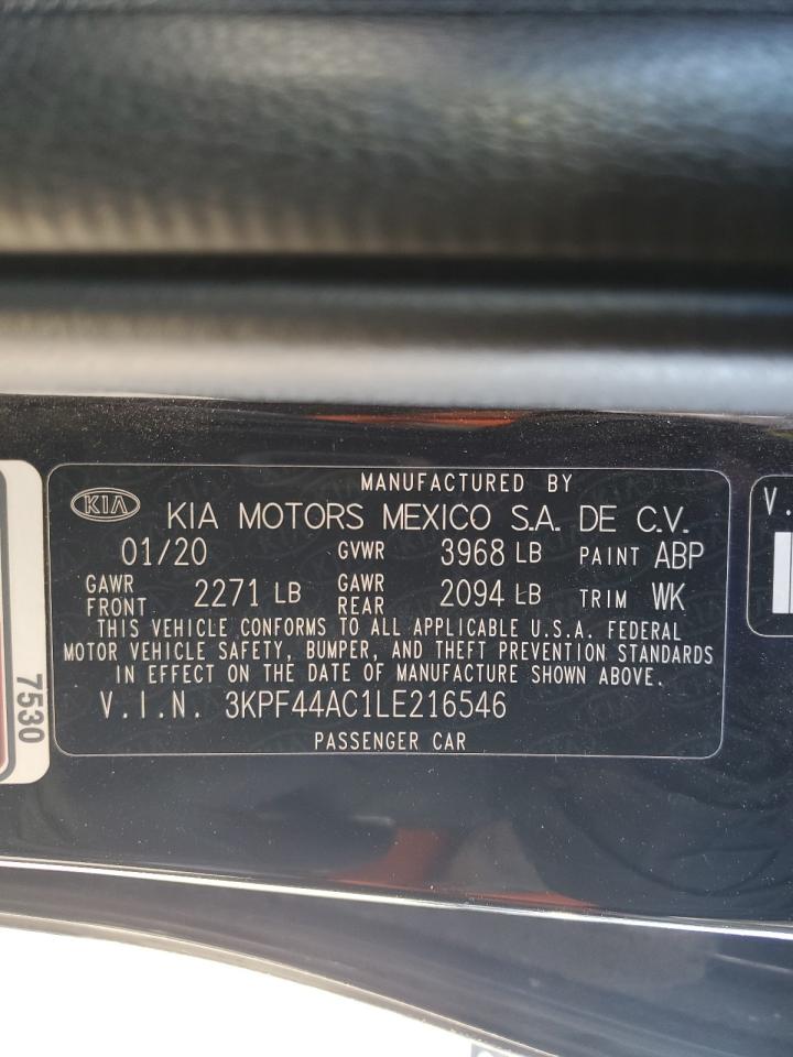 2020 Kia Forte Gt VIN: 3KPF44AC1LE216546 Lot: 78630814