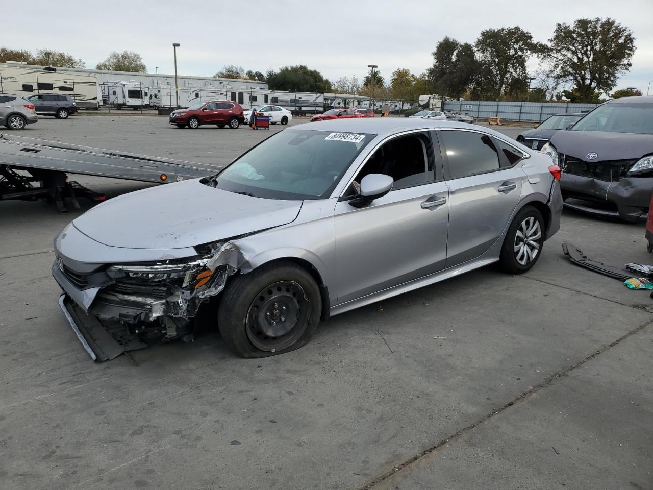 2022 Honda Civic Lx en Venta en Sacramento, CA - Front End