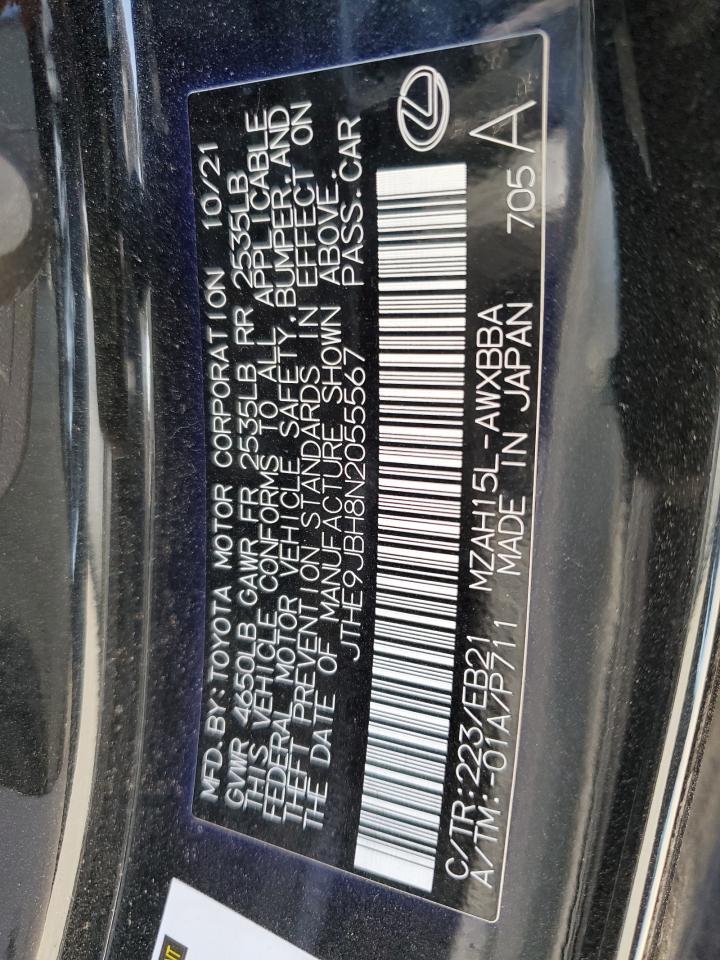 JTHE9JBH8N2055567 2022 LEXUS UX - Image 14