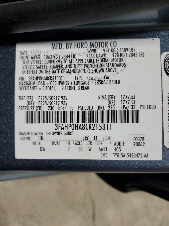 2012 Ford Fusion - Image 12