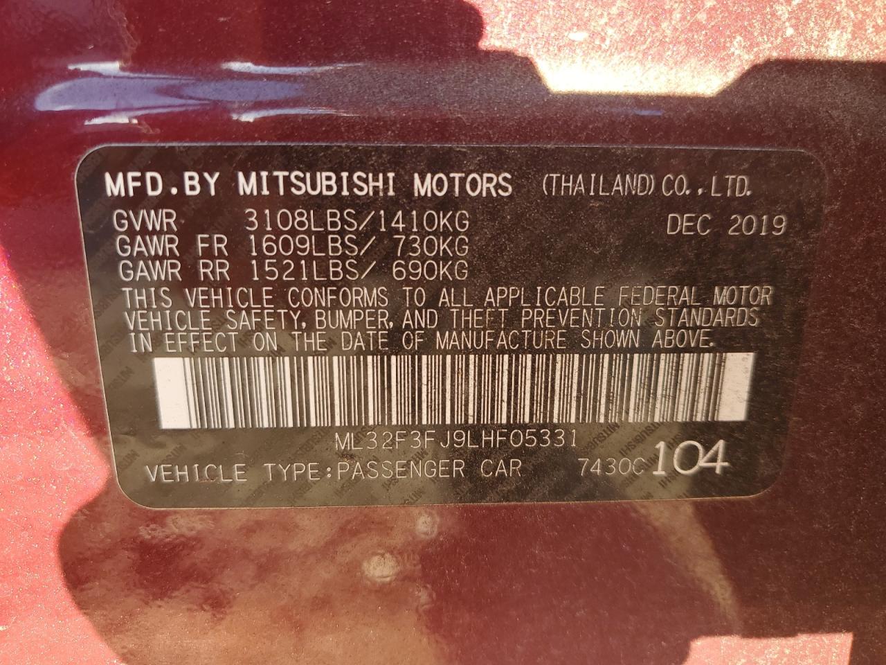 2020 Mitsubishi Mirage - Image 13