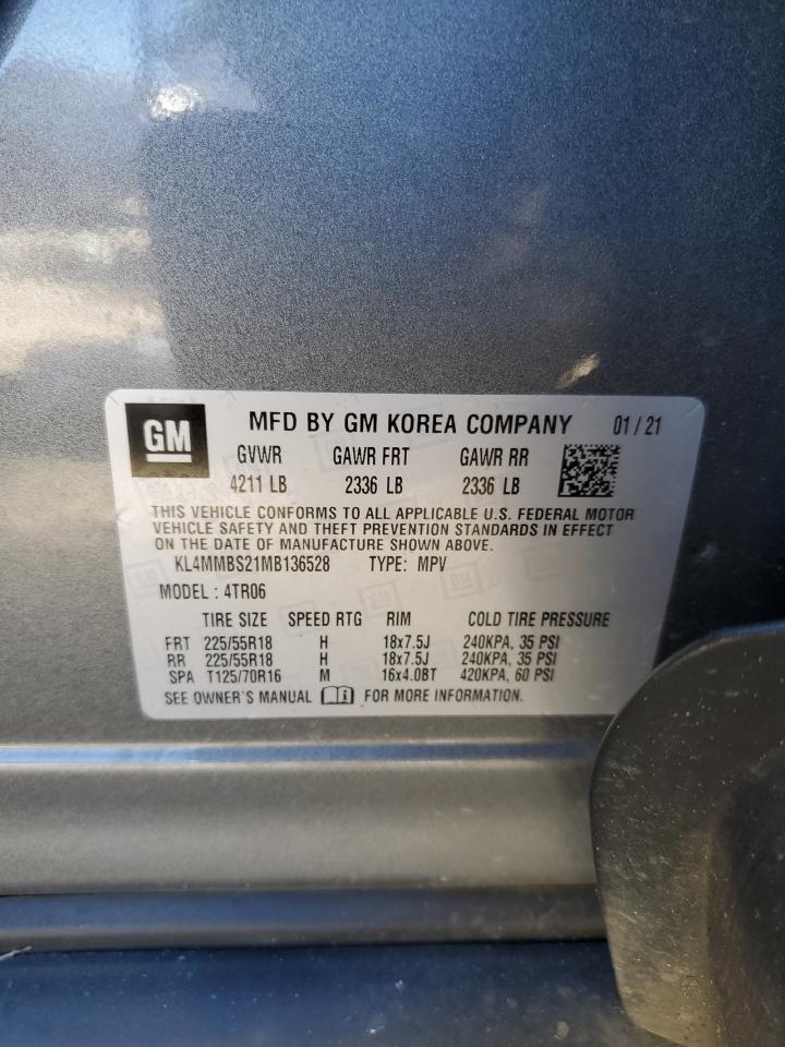 VIN KL4MMBS21MB136528 2021 BUICK ENCORE no.13