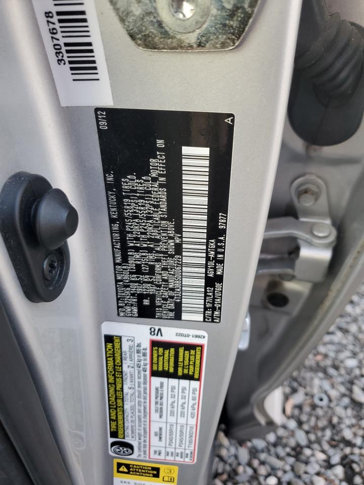 2013 Toyota Venza Le VIN: 4T3ZA3BB5DU067229 Lot: 80011234