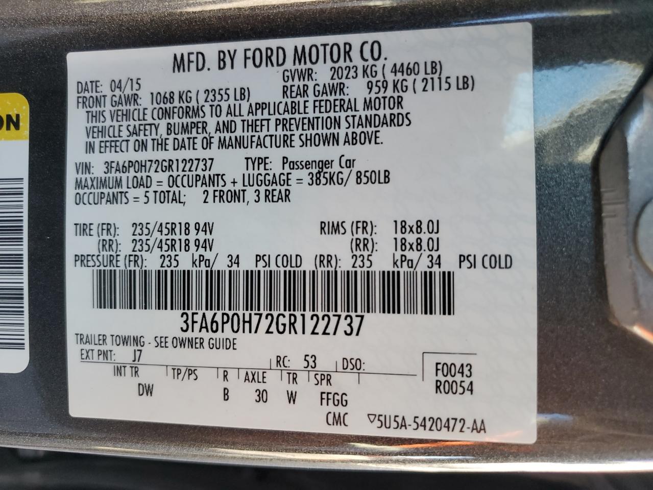 2016 Ford Fusion - Image 12