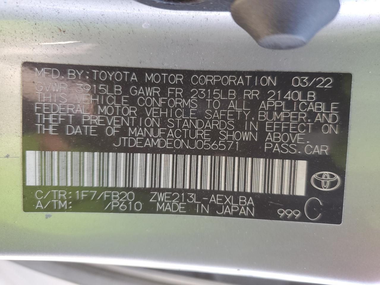 2022 Toyota Corolla - Image 12