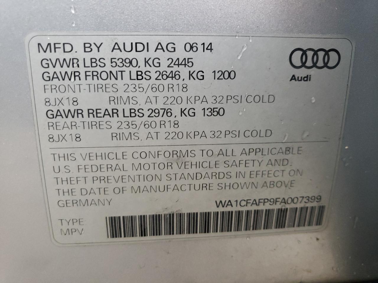 2015 Audi Q5 - Image 14