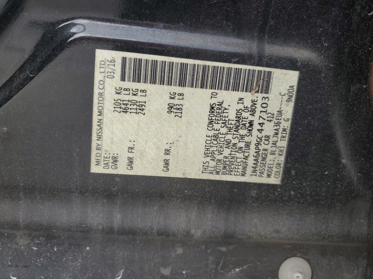2016 Nissan Maxima - Image 13