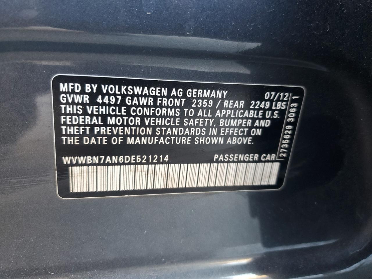 2013 Volkswagen Passat CC - Image 12