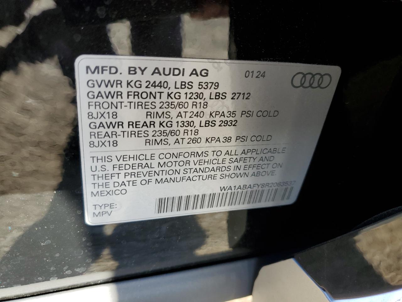 WA1ABAFY8R2063537 Audi Q5 2024. Фото: 11