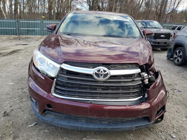  TOYOTA HIGHLANDER 2014 Бордовый