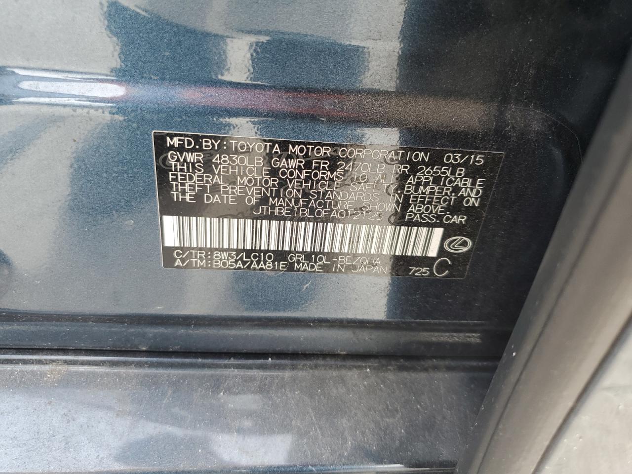 2015 Lexus GS - Image 12