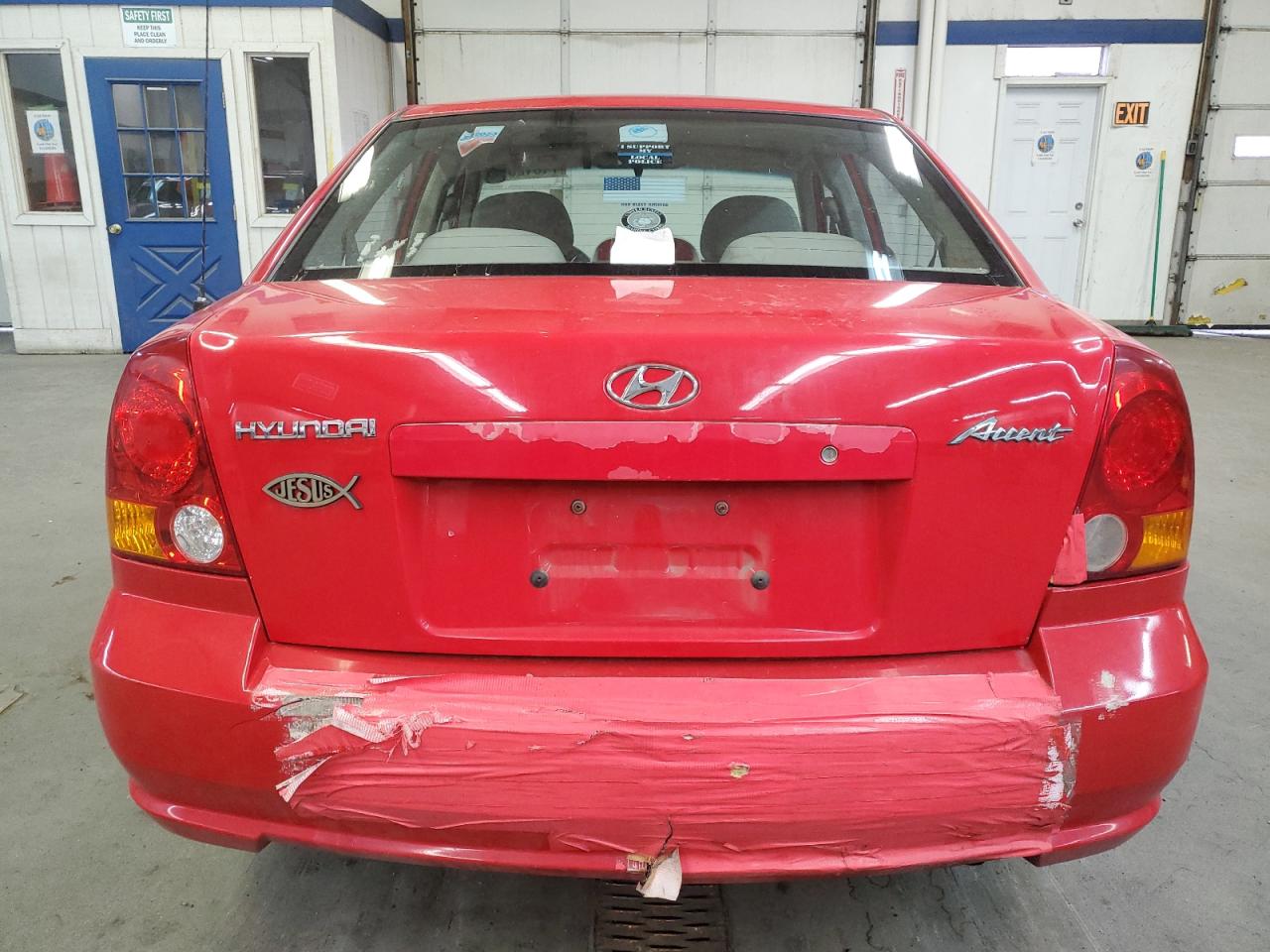 2005 Hyundai Accent Gl VIN: KMHCG45C05U661607 Lot: 71812814