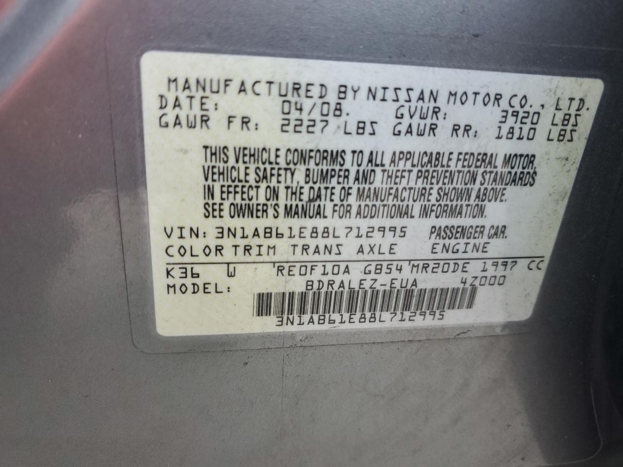 2008 Nissan Sentra - Image 13