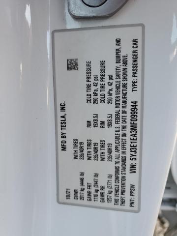 5YJ3E1EA3MF099944 Tesla Model 3  12