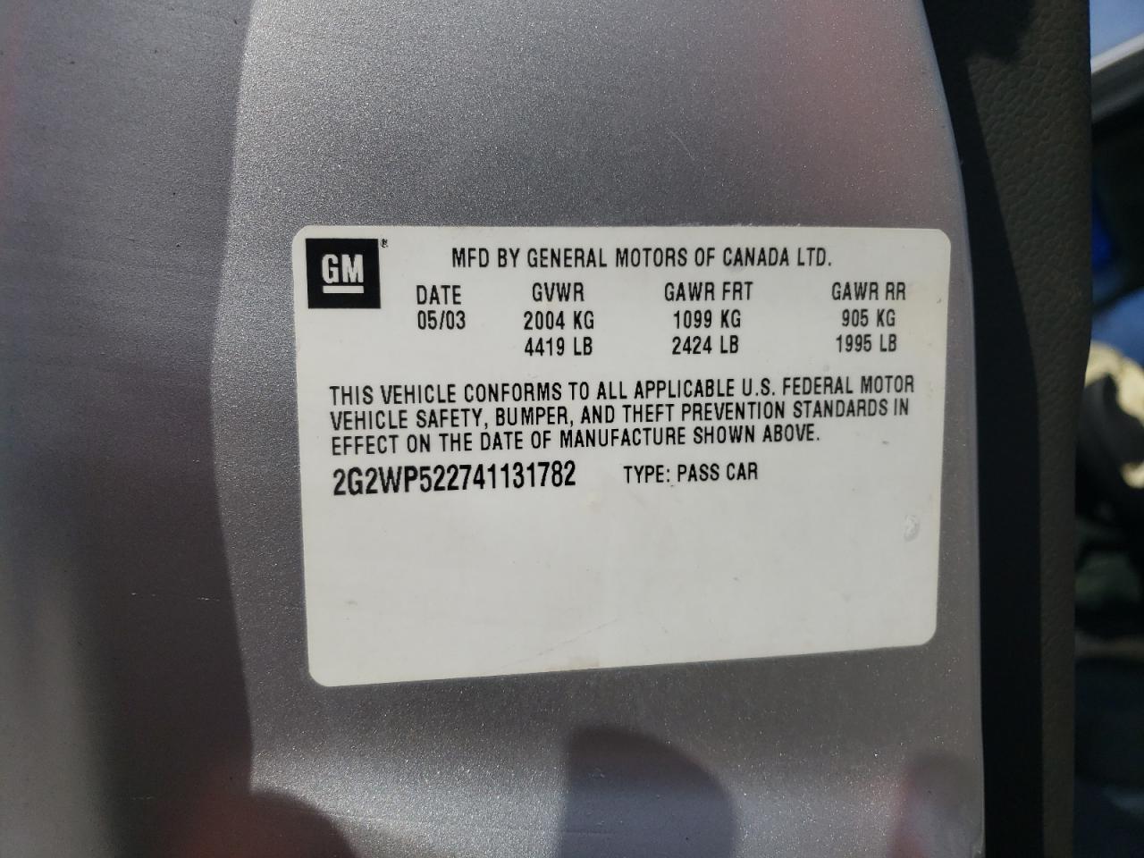 2004 Pontiac Grand Prix - Image 13