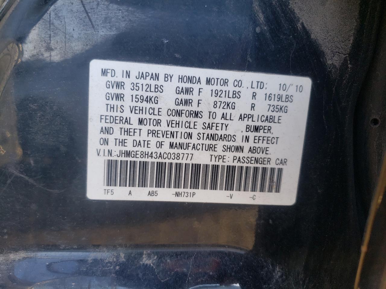 2010 Honda Fit - Image 12
