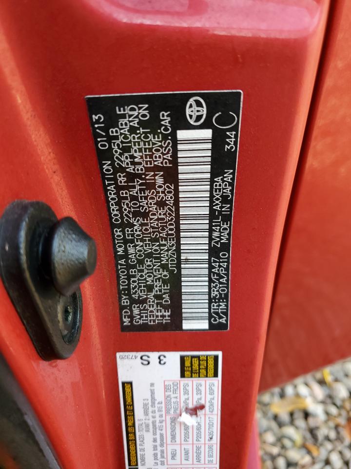 2013 Toyota Prius V VIN: JTDZN3EU0D3224802 Lot: 77023944