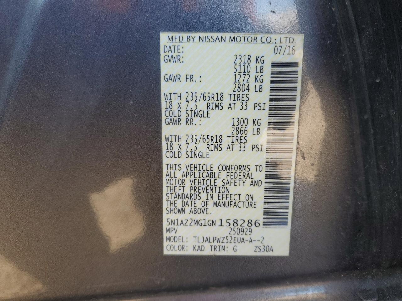 2016 Nissan Murano - Image 15