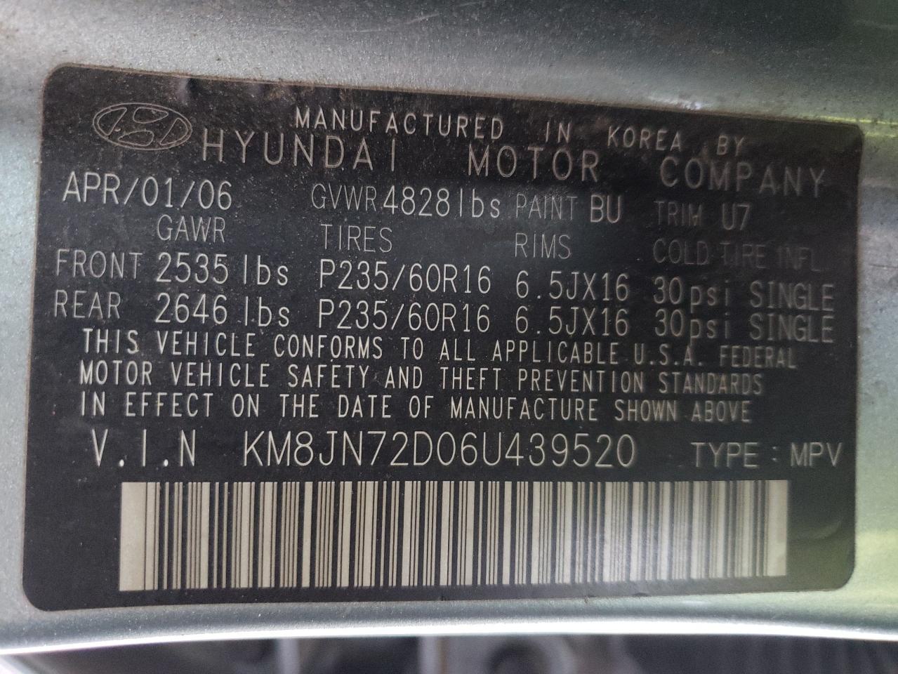 2006 Hyundai Tucson - Image 16
