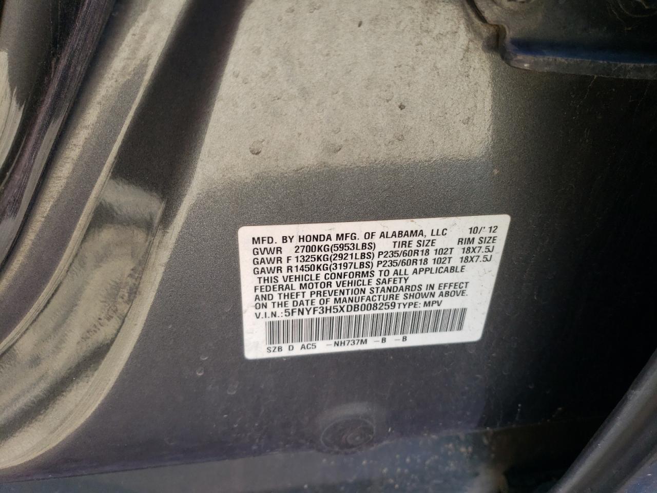 2013 Honda Pilot - Image 13