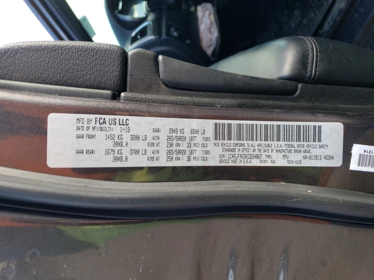 2019 Jeep Grand Cherokee - Image 13