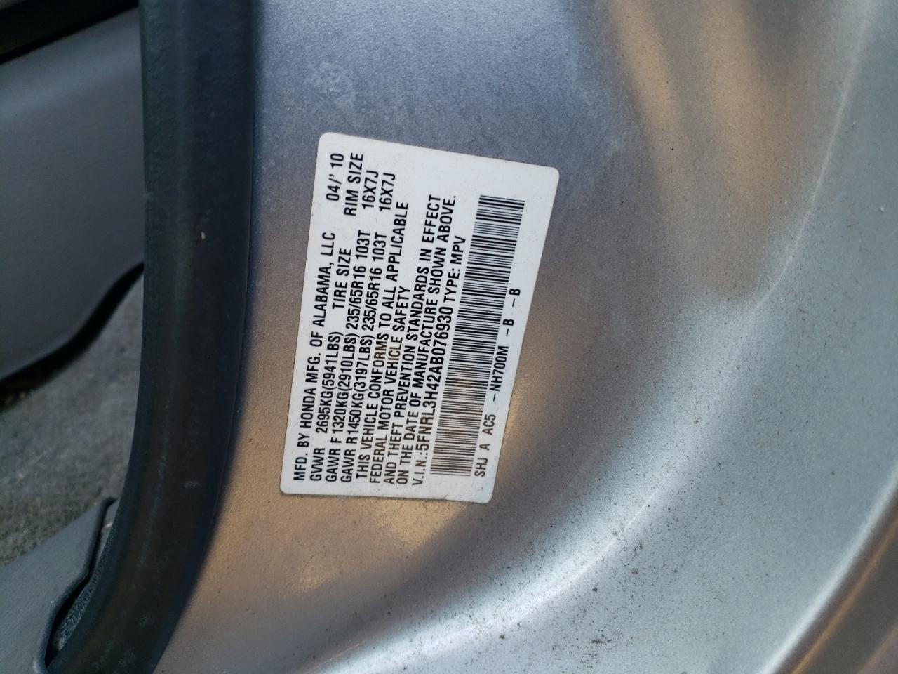 2010 Honda Odyssey - Image 13