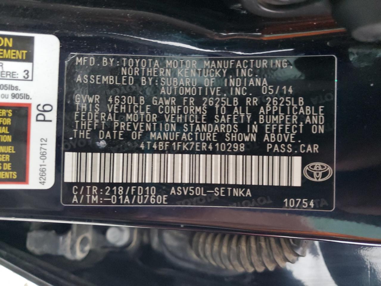 2014 Toyota Camry - Image 12
