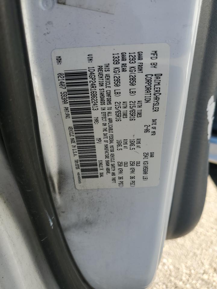 2006 Dodge Grand Caravan Se VIN: 1D4GP24R16B622413 Lot: 79067684